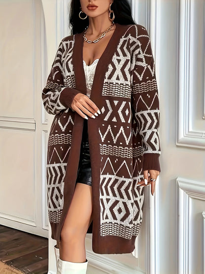 Boho Strickjacke Plus Size