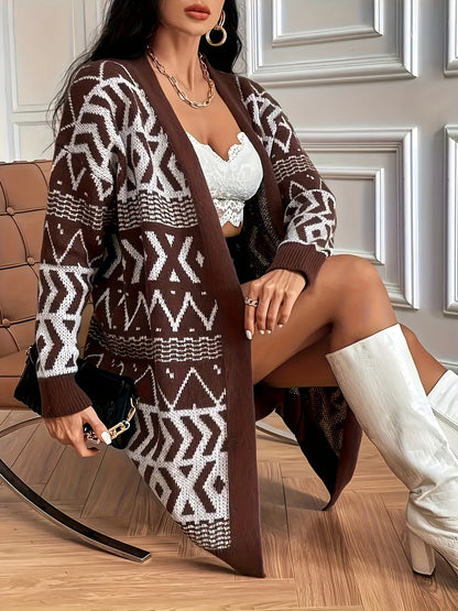 Boho Strickjacke Plus Size